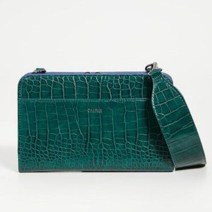 Calpak Croc-embossed travel wallet
